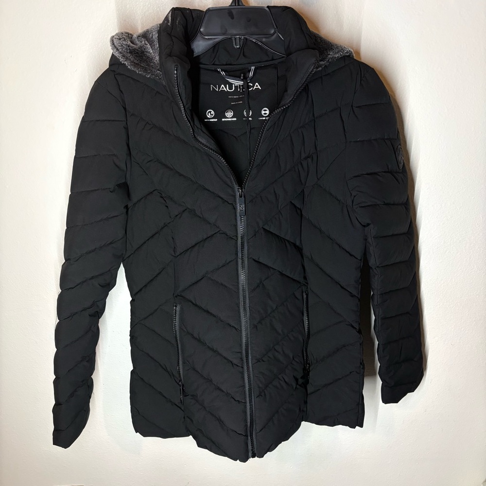 Nautica Women's Black Puffer Jacket